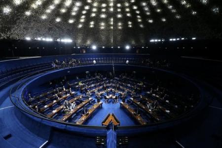 Vista geral do Senado brasileiro durante sessão de votação da PEC 55 em Brasília, Brasil 13/12/2016 REUTERS/Adriano Machado