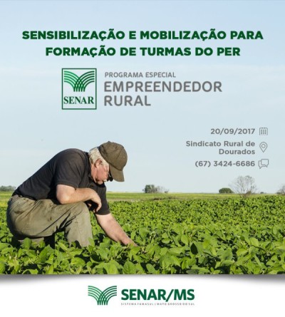 A palestra de divulgação acontece quarta-feira às 18h30, no auditório do Sindicato Rural de Dourados. (Divulgação).